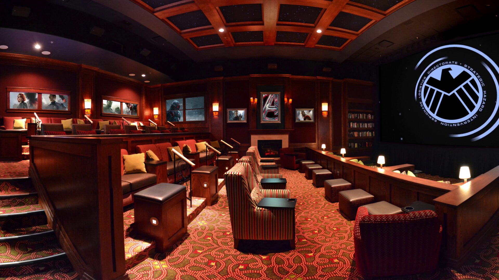 Avengers Movie Parlor Digital Signage